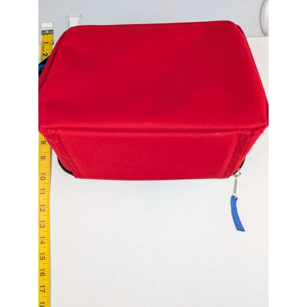 Nintendo Super Mario Bros Insulated Lunch Box Bag Red Blue Star Graphic NWT